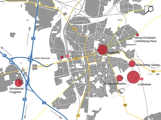 TU Darmstadt Campus Übersicht